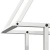 Firewood Rack White 50 x 25 x 60 cm Cold Rolled Steel