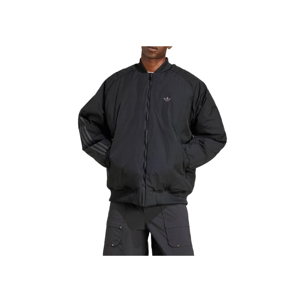 Adidas Os Bomber Повседневная свободная удобная ветрозащитная хлопковая куртка мужская куртка черного цвета JC7546