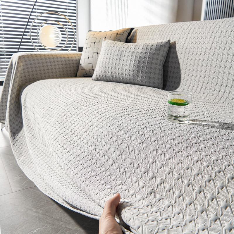 Summer Ice Silk Sofa Cover Towel Cool Feeling Sofa Cover Simple Modern Summer Anti-Scratching Summer Mat Sofa Cushion