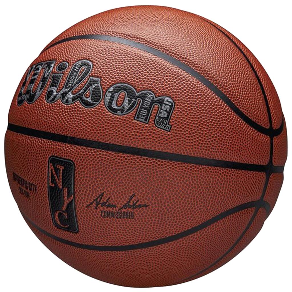 Wilson NBA Authentic City New York Ball, Unisex orange Basketball