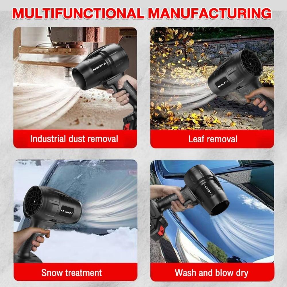 130000 об/мин Высокоскоростной Беспроводной Мощный Турбовентилятор Портативная Электрическая Воздуходувка 2 в 1 Ручная Выдувная Машина