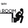Funny Bathroom Plaque Thinking Room Door Sign Wall Art Humorous Metal Decor Toilet Topper Black Iron Restroom Frame Easy Install