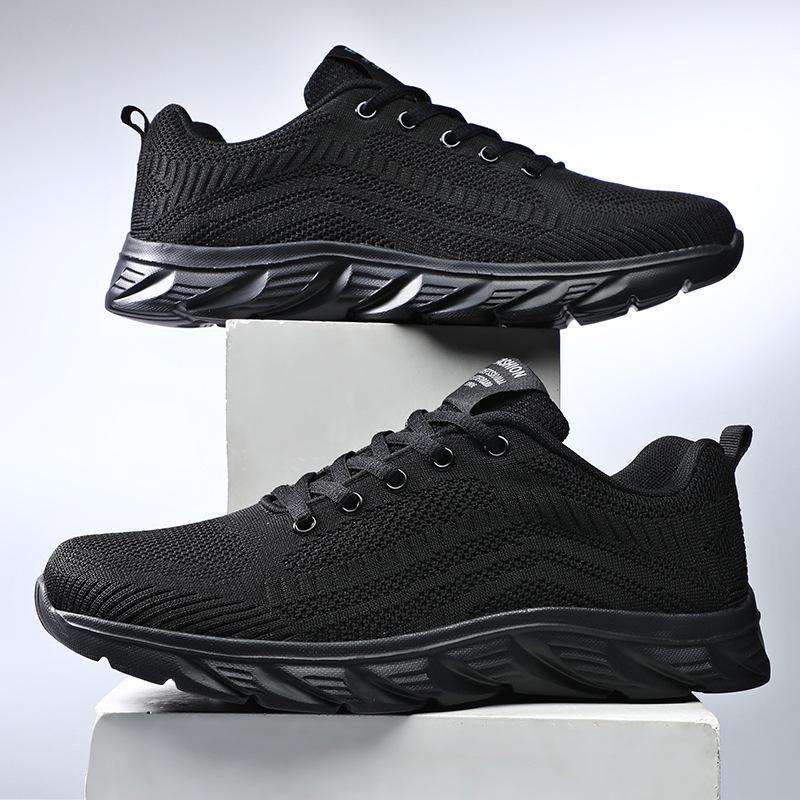 Fashion Sports Men Running Jogging Shoes Casual Sneakers Outdoor Lace Up Breathable Mesh Light Tennis Outdoor Walking Size