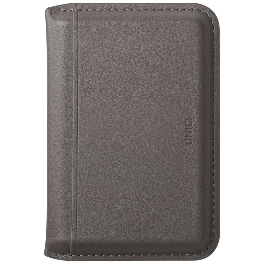 Portfel magnetyczny RFID do telefonu UNIQ Lyden Stojak Szary