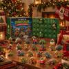 Creative Advent Calendar for Kids Dinosaur Calendar, 24Pcs Acrylic Ornament Set with Cute Educational Animal Figures Dino Figures, Christmas Countdown
