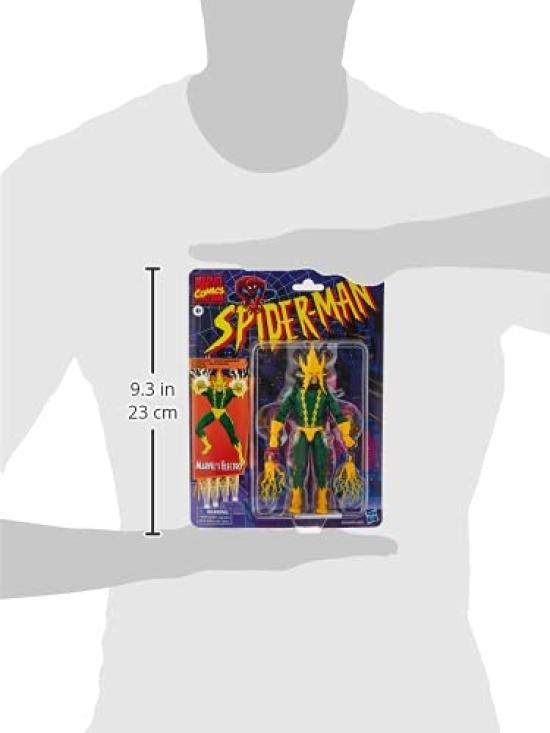 Hasbro Marvel Legends Коллекционная фигурка Электро Игрушка Ретро Коллекция E9318 Оригинальный Человек-Паук 6 дюймов