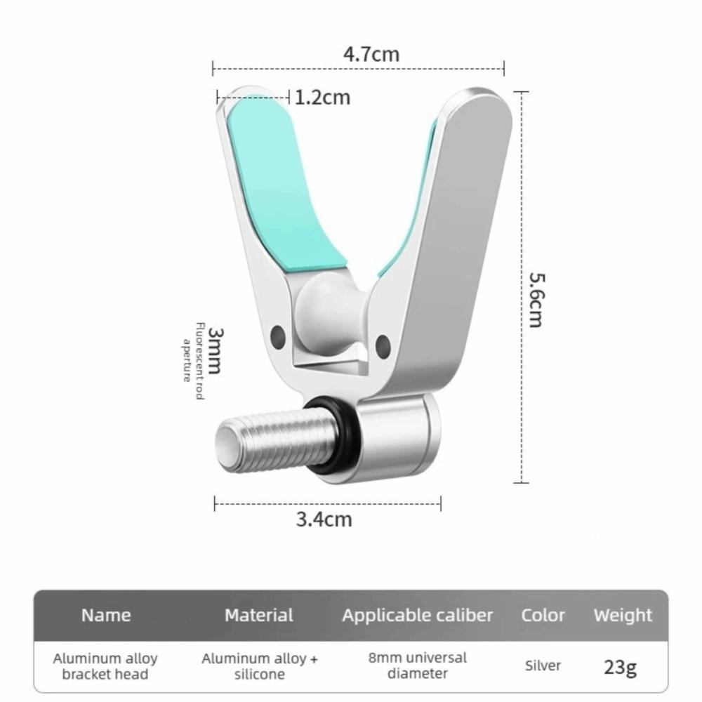 Smooth Surface Horn Head Silicone Pad Rod Rest Fishing Gear Bracket Head Bank Fishing