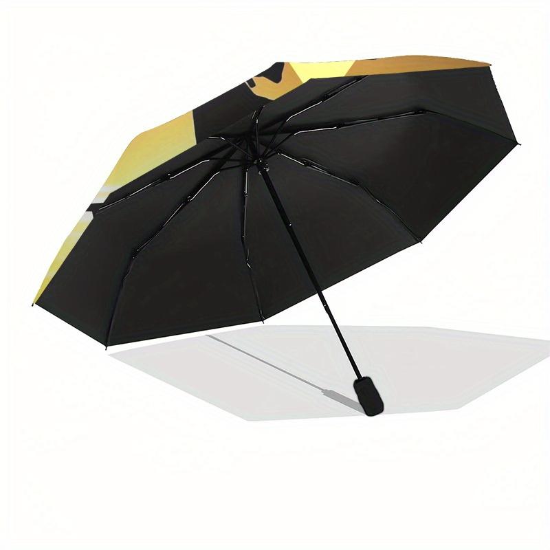 1pc Motorcycle Sunset Themed High-quality Umbrella,Automatic Opening and Closing Umbrella,Multi-functional Umbrella G0811049