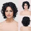Synthetic Short Loose Curly Wigs Fluffy Afro Wig Black Wigs for Women Weave Curly Wigs High Temperature Fiber Wigs