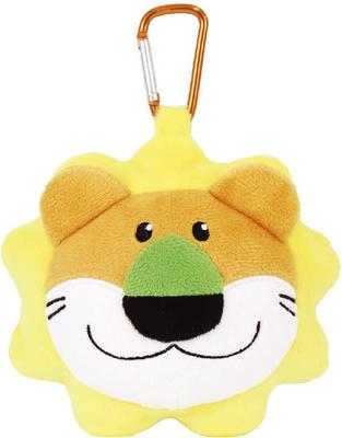 Плюшевый брелок-маскот Tees Factory Tabekko Animal Lion-kun на молнии с карабином, прибл.. В110 x Ш120 x Г65 мм (за исключением частей), ТБ-5546716LI