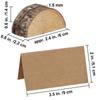 10/20 Set Rustic Wooden Place Card Holder Kraft Table Name Place Card Table Number Holder Photo Holder Stand Photo Clip Wedding