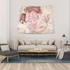 VIKAMA Pink  Gold Koi  Lotus Tapestry New Chinese Luxury Print  Cozy Living Room  Tea Room Background Decoraton