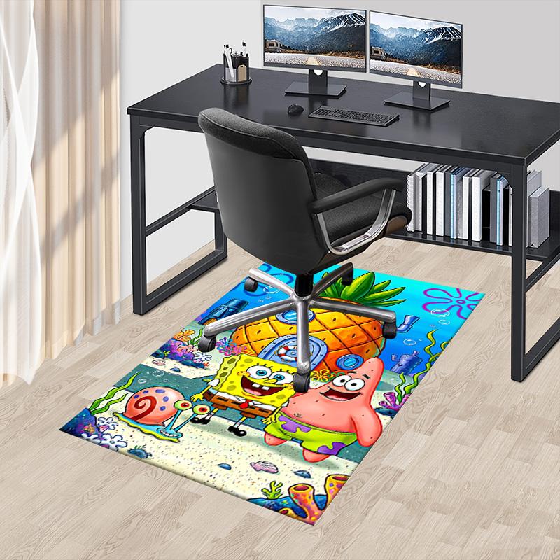 1pc Underwater Pineapple Home Carpet for Playroom Bedroom Living Room Sofa Home Decor,kids Game Area Rug Non-slip Floor Mat Y7297