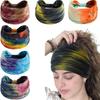 Bohemian Tie-dye Headband Sports Yoga Headband Running Fashion Headband Wide-rimmed Sweat-absorbing Hair Accessories