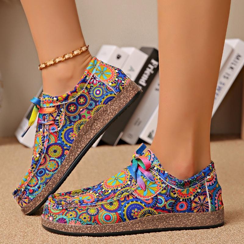 Весенне-осенние новые больших размеров шнурованные цветные низкие кеды женские ленивые парусиновые на плоской подошве