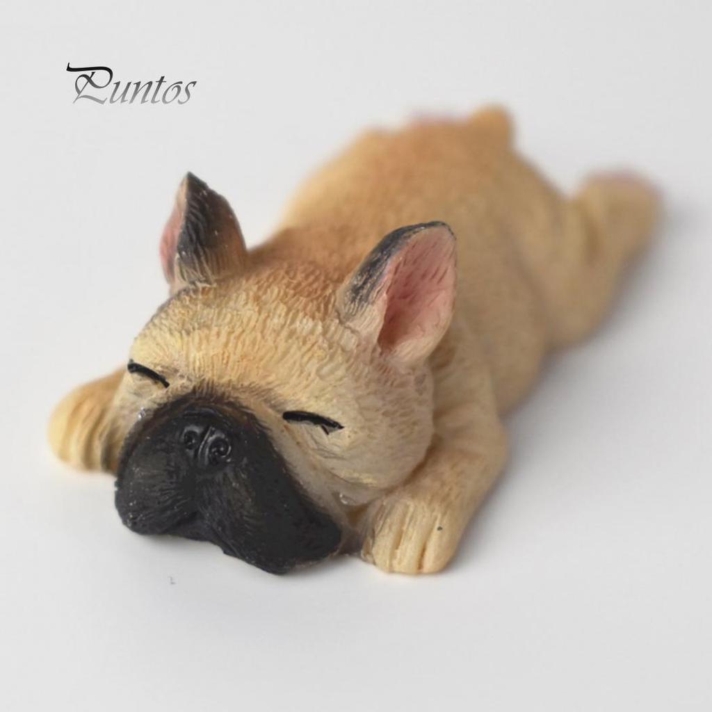 Магнит на холодильник спящий бульдог