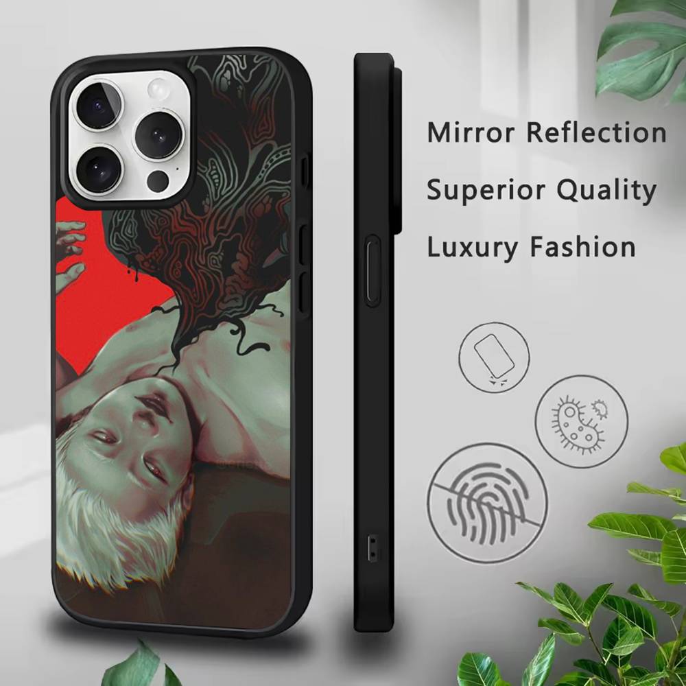 Чехол для телефона S-Summer Hikaru D-Died для iPhone17,16,15,14,13,12,11,Pro,Max,Plus,Mini,SE4,E Магнитный Magsafe Беспроводная зарядка
