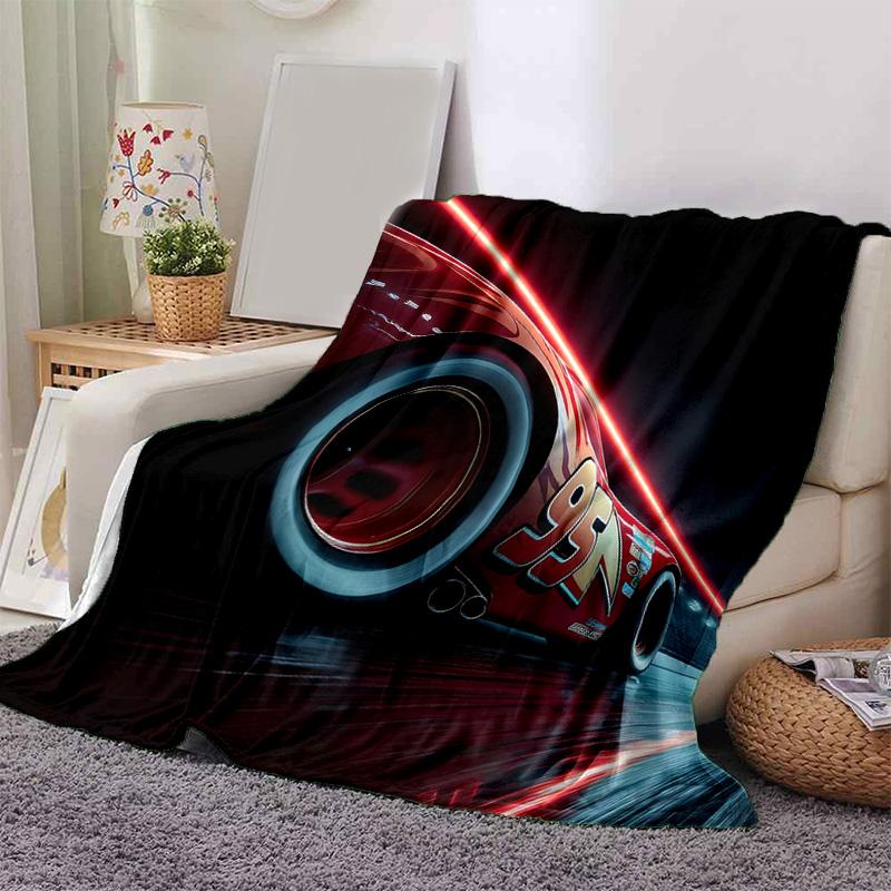 1pc Mcqueens Flannel Blanket Soft Warm Throw Blanket for Bedroom Living Room Bed Travel Camping Picnic Gift. M730031