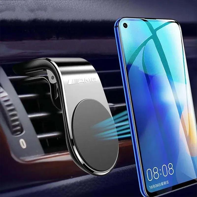 CEZ1 2025 Hot Magnetic Car Mobile Holder Air Outlet Clip Phone GPS Emblem Stands For Mercedes Benz AMG W203 W206 W220 W205 W211 W212