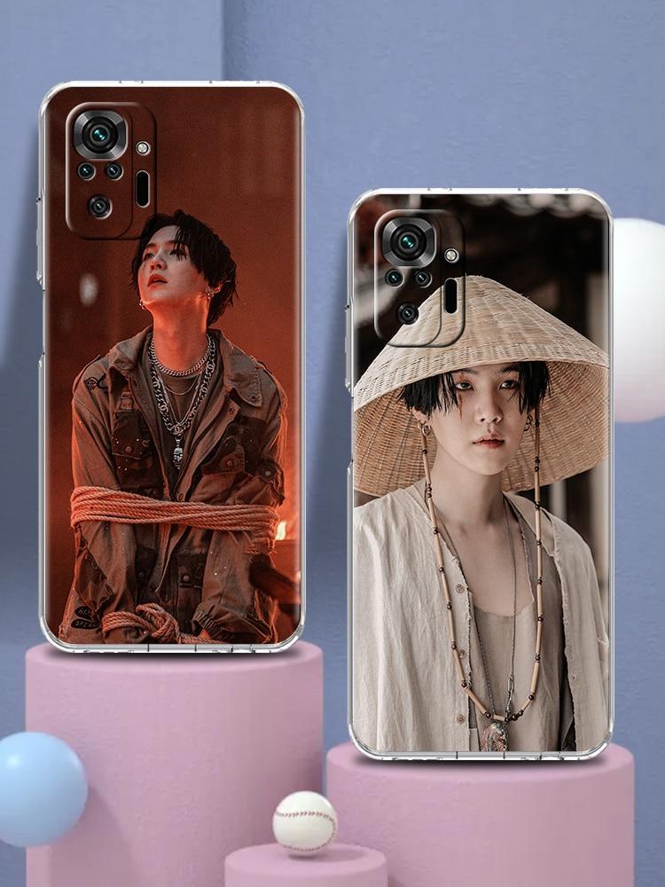Чехол для телефона Xiaomi Poco X3 NFC M3 F3 Redmi Note 9S 9 8 10 Pro 7 8T 9C 9A 8A K40, мягкий силиконовый прозрачный чехол Agust D suga