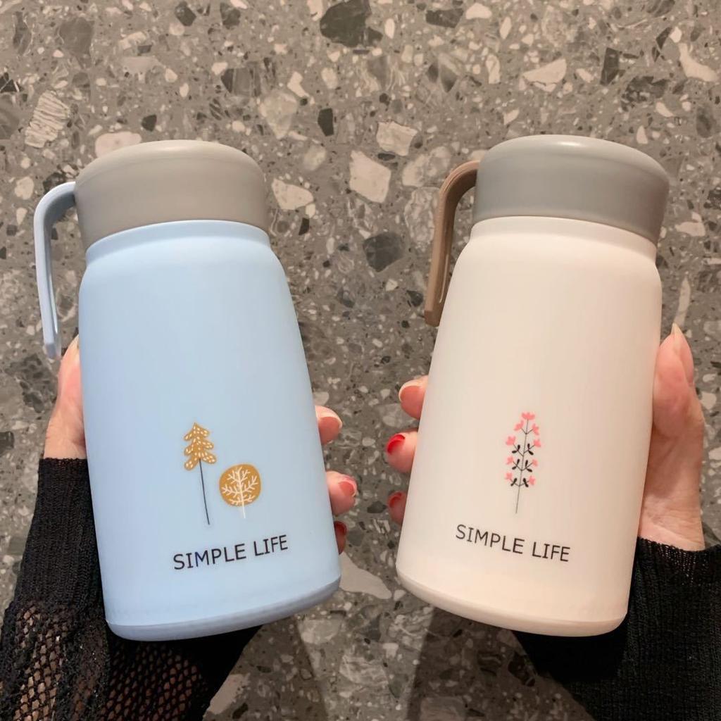 Креативный симпатичный цветной стеклянный термос, чашка для воды большой емкости, портативная чашка большой емкости