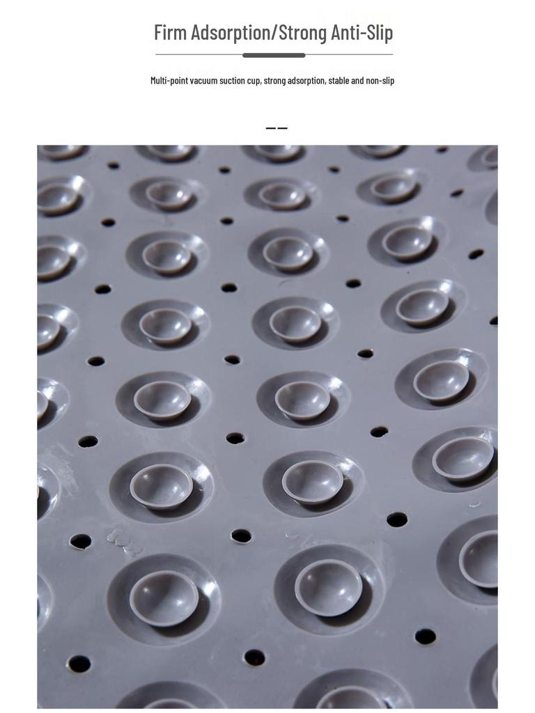 Нескользящий массажный коврик для ванной с присосками для душа и ванны