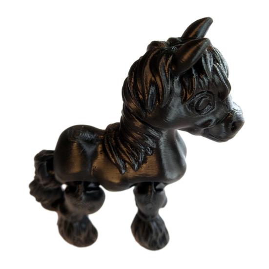 Фигурка лошади, напечатанная на 3D-принтере, с подвижными суставами, статуэтка пони, игрушка-антистресс, развивающая модель животного, настольное украшение