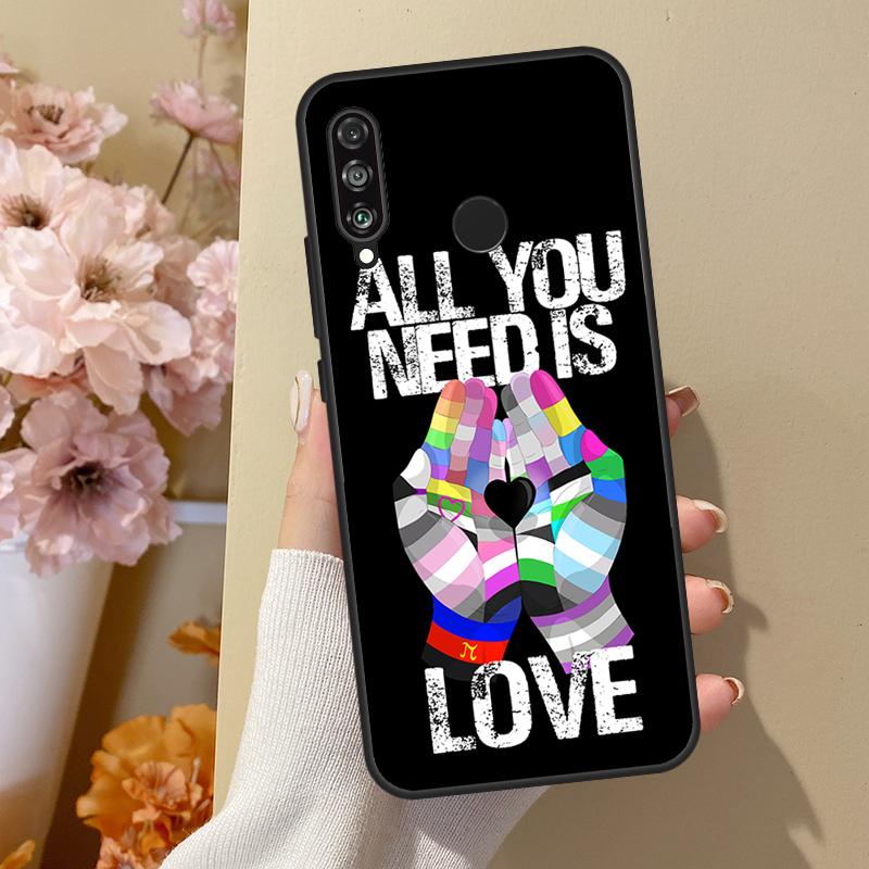 LGBT Pride Love For Huawei Nova 12i 8i 11i 12s 9 10 SE Y60 Y70 Y90 Y72 Y73 Y61 Y91 P60 Pro P30 P40 Lite Case