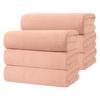 Instantly Absorbent, Quick-drying Ultra-fine Fiber Bath Towels, Hotel-grade, Large Width (65*130 Cm), Set of 6, Pink. Highly Absorbent, Quick-drying,