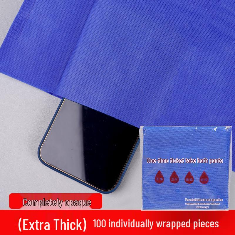 Unisex Disposable Square-Leg Boxer Shorts for Salons, Saunas, Foot Baths, and Massage