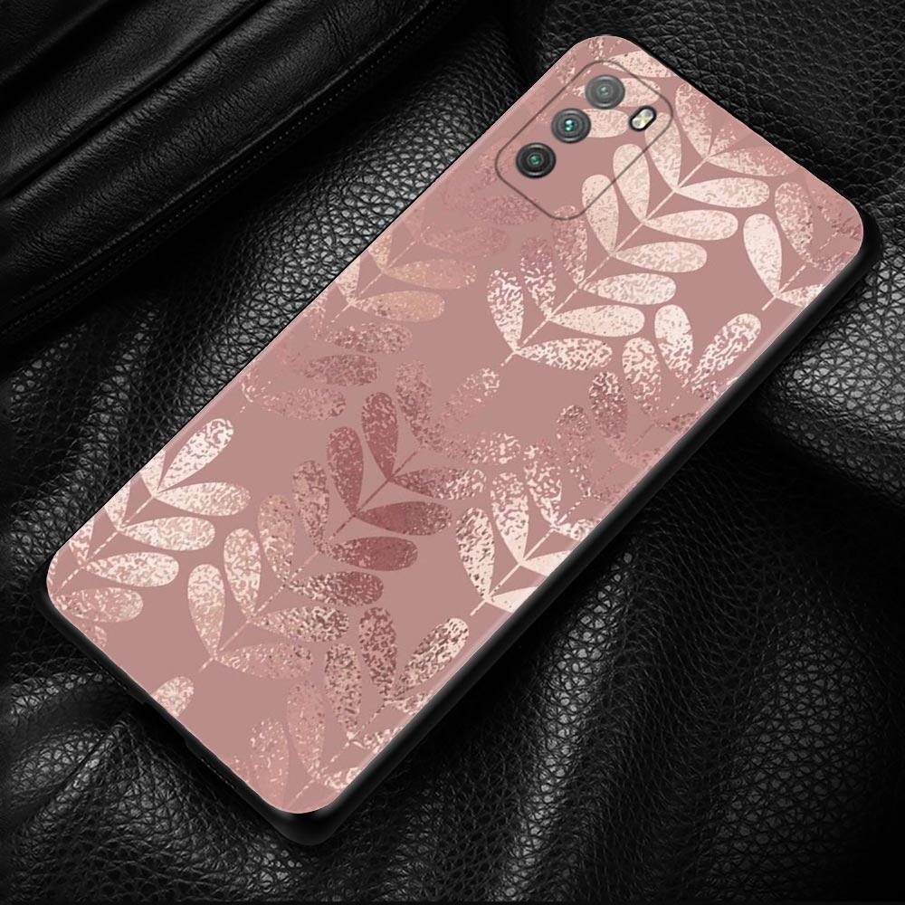 Золотой Розовый Розовый Блестящий Чехол с Сердечками Для Xiaomi Mi Poco X3 Pro F3 X3 GT M3 X3 NFC F1 M3 Pro 5G F3 GT Черный Чехол Coque Shell