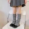 Милые Сладкие Лолиты Вязаные Носки Вязание Длинные Гольфы Однотонные Носки для Сапог Осень Зима