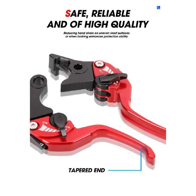 Short Brake Lever For YAMAHA XMAX 250 400/300/250/125 Motor Adjustable Brake Clutch Lever Handle Guard Levers XMAX300