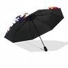 1pc Baseball Artwork Adventure Auto Open/close, 8-Rib Iron Frame, Compact Folding Cute Umbrella All-Season Portable Umbrella for Travel 014