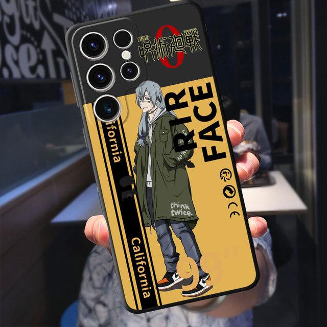 Чехол для Samsung Galaxy S21 S23 Ultra 5g S8 S7 S20 Fe S22 Plus S10e S10, милый свитер с рисунком дзюдзюцу кайсен, пуховик, чехол