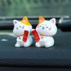 Симпатичные украшения для автомобиля Lucky Cat, мини-кошки, микро-ландшафтные украшения, фигурки кошек Fortune Cat, настольные фигурки