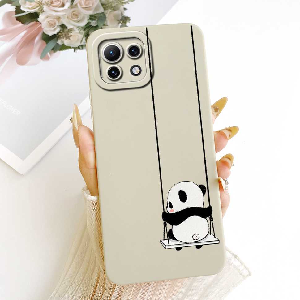 Case For Xiaomi Mi 11 11Lite 11 Lite Soft Phone Case Protection Luxury Animals Cat Dragon Back Cover For Xiaomi Mi11 Lite Capa