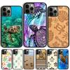 Чехол для телефона с изображением морских черепашек на пляже Для iPhone 17 Air 15 16 Pro Max 14 13 12 11 Pro Max Plus Coque Shell