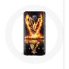 Case - Vikings - Samsung Galaxy J3 2016 - Soft - Logo V Fire Sword - Black