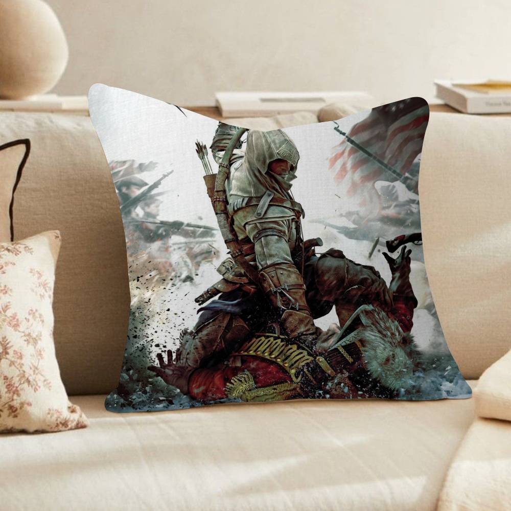 Игровой Assassin's Creed Персонализированная наволочка Детская спальня Декор для вечеринки Наволочка детская День рождения Душ Подарок