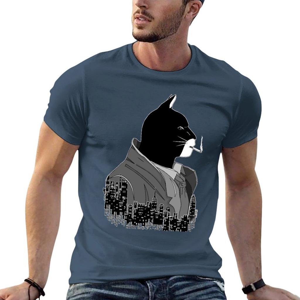 Blacksad Night City Black And White Noire Tshirt Unisex T Shirts Graphic T Shirts For Unisex Slim Fit T Shirt Unisex Plain Tshirt