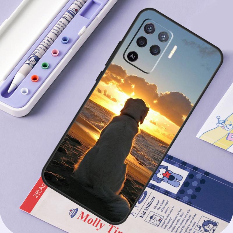 Golden Retriever Friend For Oppo A96 A76 A16 A94 A74 A54 A15 A18 A38 A58 A78 A98 A40 A60 A80 A57 A17 A77 A5 Pro Case