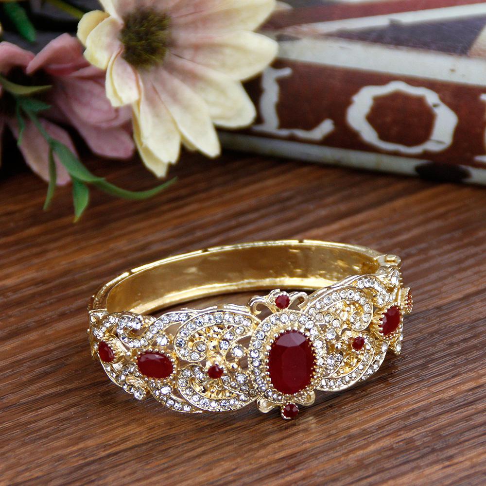 Марокканский браслет, женский браслет из кристаллов, африканские национальные свадебные украшения, свадебный подарок