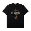Martin Martin Guitarist Costume Rock Band T-shirt Men's Short Sleeve Instrument Print Cotton T-shirt Summer Clothing Tops Tee