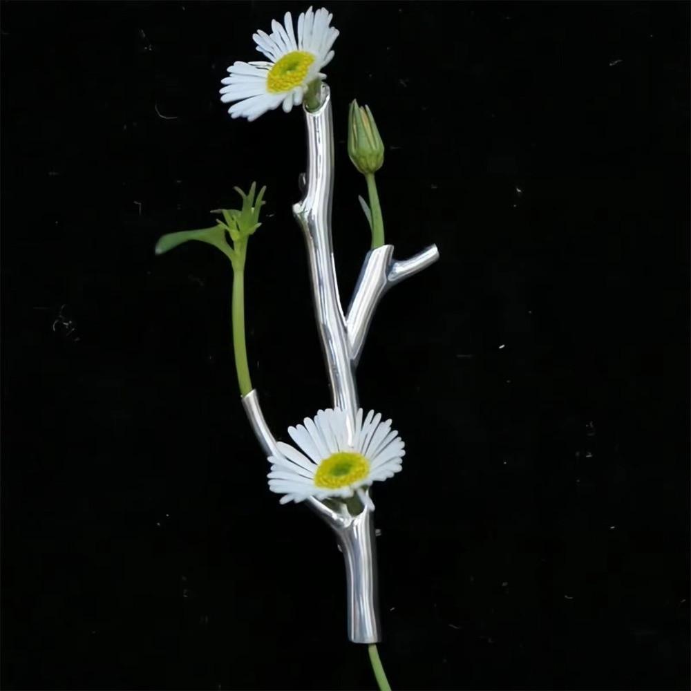 Изысканная брошь-булавка «Цветущая ветвь» Элегантная брошь-цветочная композиция Мини-брошь в виде вазы-капусты Вечеринка