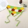 Hollow Knitted Triangle Scarf Handmade Headband Towel Fashion Crochet Headscarf