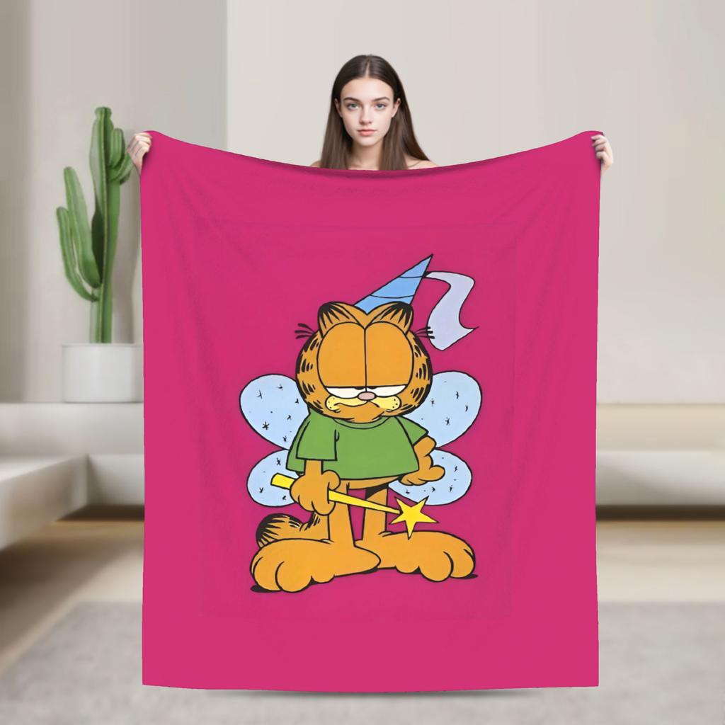G-Garfields Blanket  Soft Novelty Plush Throw Blanket For Children Living Room Flannel Bedspread Bed Cover