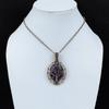 Tree Of Life Purpurite Pendant Copper Wire Wrapped Pendant Natural Gemstone Pendant Copper Designer Jewelry Handmade Pendant Engagement Gift