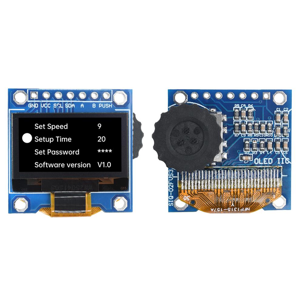 0.96-inch OLED Display SSD1315 Module Compatible SSD1306 with a Rotary Encoder and Three-position Dial Switch for Arduino