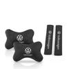 For VOLKSWAGEN VW Soft Car Seat Belt Shoulder Pads Safety Headrest Neck Pillow Suit For VW Volkswagen Golf Polo Passat Jetta pas